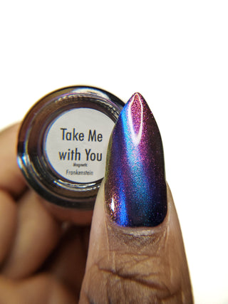 Image provided for Bee's Knees by a paid swatcher featuring the nail polish " Take Me with You "