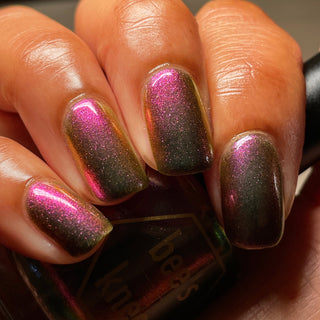 Image provided for Bee's Knees by a paid swatcher featuring the nail polish " A Dragon Without a Rider is a Tragedy "