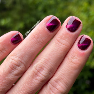 Image provided for Bee's Knees by a paid swatcher featuring the nail polish " What is Devotion Without Love? "