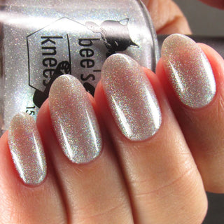 Image provided for Bee's Knees by a paid swatcher featuring the nail polish " The Source "