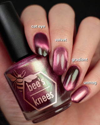 Image provided for Bee's Knees by a paid swatcher featuring the nail polish " Don't Clip my Wings "