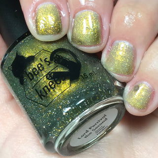 Image provided for Bee's Knees by a paid swatcher featuring the nail polish " Lord Percival the Second "