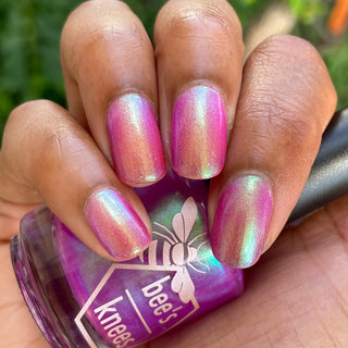 Image provided for Bee's Knees by a paid swatcher featuring the nail polish " Lamentation "