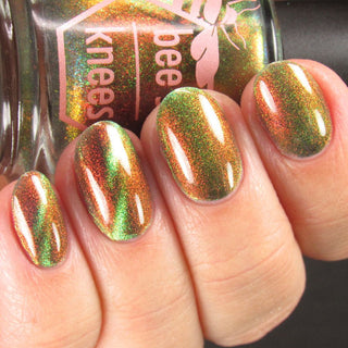 Image provided for Bee's Knees by a paid swatcher featuring the nail polish " Please Always Helps "