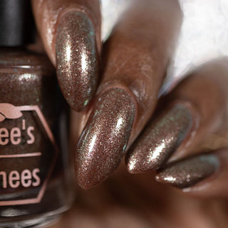 Image provided for Bee's Knees by a paid swatcher featuring the nail polish " Tend the Flames "