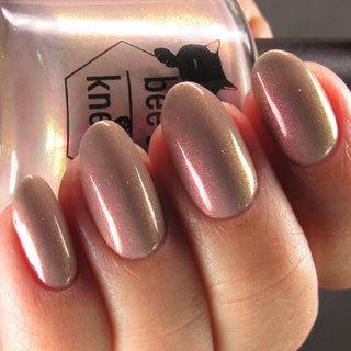Image provided for Bee's Knees by a paid swatcher featuring the nail polish " Loving Someone is Not a Trap "