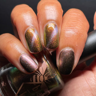 Image provided for Bee's Knees by a paid swatcher featuring the nail polish " That Goes Without Saying "