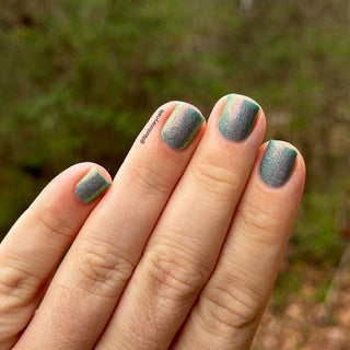 Image provided for Bee's Knees by a paid swatcher featuring the nail polish " F Is For Friends "