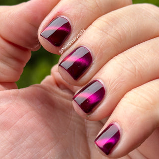 Image provided for Bee's Knees by a paid swatcher featuring the nail polish " What is Devotion Without Love? "