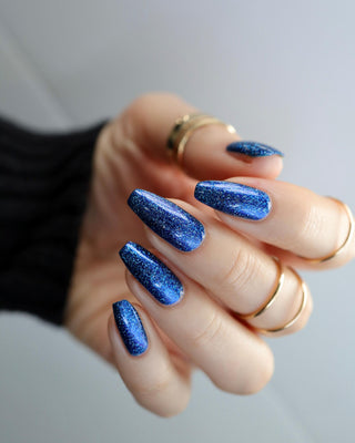 Image provided for Bee's Knees by a paid swatcher featuring the nail polish " Game Playing Deviant "