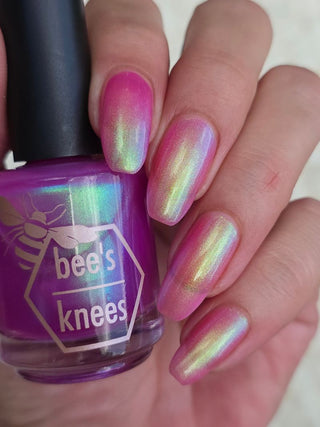 Image provided for Bee's Knees by a paid swatcher featuring the nail polish " Lamentation "