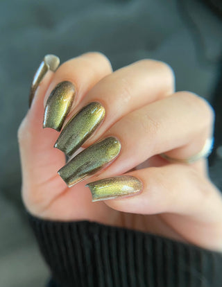 Image provided for Bee's Knees by a paid swatcher featuring the nail polish " Thank You for Choosing Me "