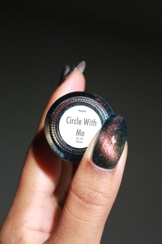Image provided for Bee's Knees by a paid swatcher featuring the nail polish " Circle with Me "