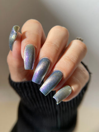 Image provided for Bee's Knees by a paid swatcher featuring the nail polish " True Power Lies in the Shadows "