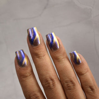 Image provided for Bee's Knees by a paid swatcher featuring the nail polish " It Doesn't Know Any Better, But You Do "