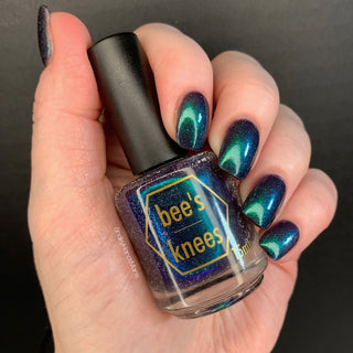 Image provided for Bee's Knees by a paid swatcher featuring the nail polish " Clarity "