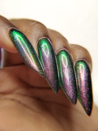Image provided for Bee's Knees by a paid swatcher featuring the nail polish " I Would Demand a Companion "