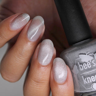 Image provided for Bee's Knees by a paid swatcher featuring the nail polish " And Yet "