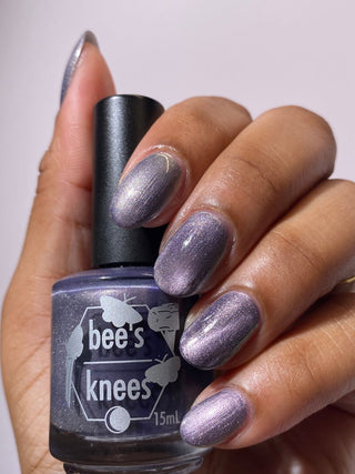 Image provided for Bee's Knees by a paid swatcher featuring the nail polish " Bartholomew "