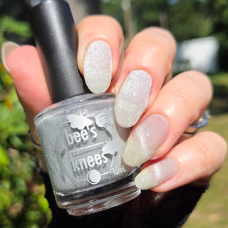Image provided for Bee's Knees by a paid swatcher featuring the nail polish " And Yet "