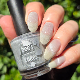Image provided for Bee's Knees by a paid swatcher featuring the nail polish " And Yet "