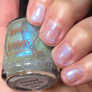 Image provided for Bee's Knees by a paid swatcher featuring the nail polish " Poisoned Fairy Fruit "