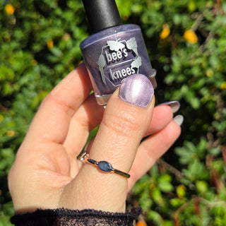 Image provided for Bee's Knees by a paid swatcher featuring the nail polish " Bartholomew "