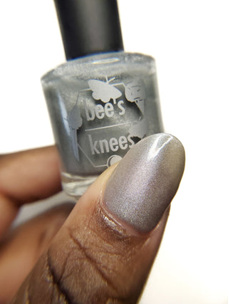 Image provided for Bee's Knees by a paid swatcher featuring the nail polish " And Yet "