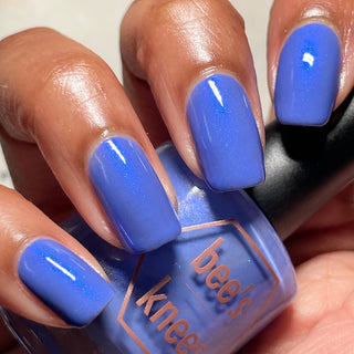 Image provided for Bee's Knees by a paid swatcher featuring the nail polish " Let's See the Stars "