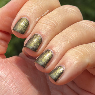 Image provided for Bee's Knees by a paid swatcher featuring the nail polish " Thank You for Choosing Me "