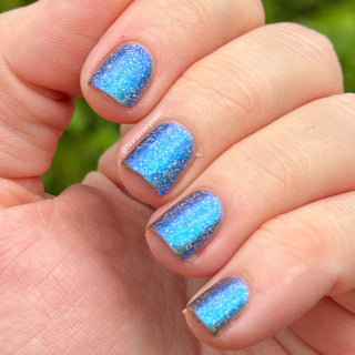 Image provided for Bee's Knees by a paid swatcher featuring the nail polish " Every Accusation is Always a Confession "