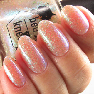 Image provided for Bee's Knees by a paid swatcher featuring the nail polish " Judgy Carlisle "