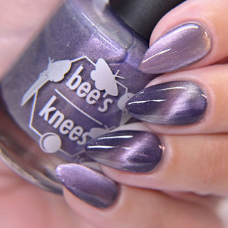 Image provided for Bee's Knees by a paid swatcher featuring the nail polish " Bartholomew "