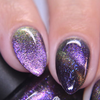 Image provided for Bee's Knees by a paid swatcher featuring the nail polish " Death is its Own Kind of Rebirth "