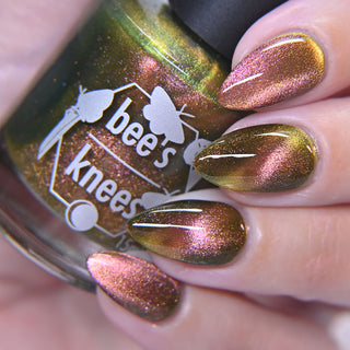 Image provided for Bee's Knees by a paid swatcher featuring the nail polish " I'm Nobody "