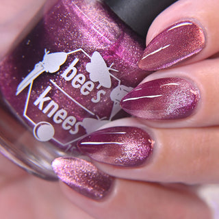 Image provided for Bee's Knees by a paid swatcher featuring the nail polish " I'm Prettier Than that Bitch Ever Was "