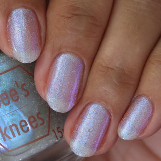 Image provided for Bee's Knees by a paid swatcher featuring the nail polish " Poisoned Fairy Fruit "