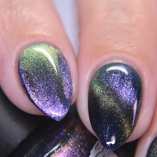 Image provided for Bee's Knees by a paid swatcher featuring the nail polish " Soon You Will Not Have to Drown "