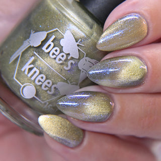 Image provided for Bee's Knees by a paid swatcher featuring the nail polish " There is Nothing But Stone "