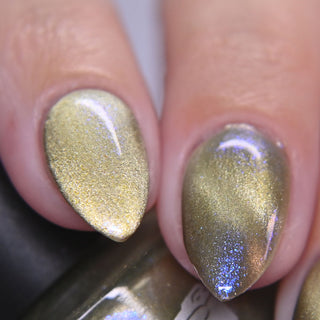 Image provided for Bee's Knees by a paid swatcher featuring the nail polish " There is Nothing But Stone "