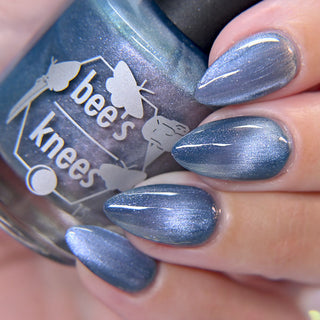 Image provided for Bee's Knees by a paid swatcher featuring the nail polish " Your Dream is at an End "