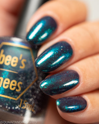 Image provided for Bee's Knees by a paid swatcher featuring the nail polish " Clarity "