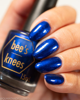 Image provided for Bee's Knees by a paid swatcher featuring the nail polish " Immortality "