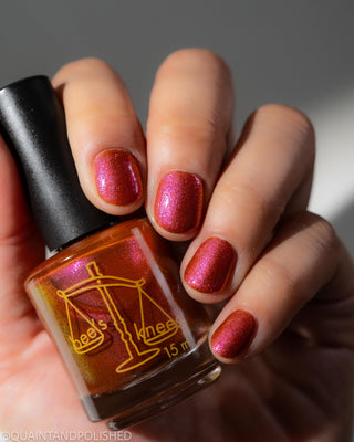 Image provided for Bee's Knees by a paid swatcher featuring the nail polish " It Would Always be Enough "