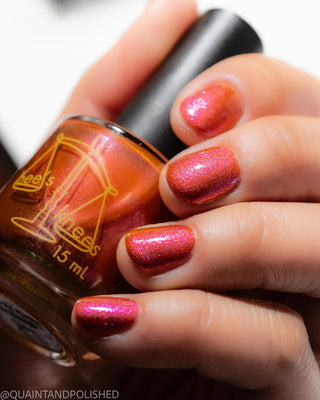 Image provided for Bee's Knees by a paid swatcher featuring the nail polish " It Would Always be Enough "