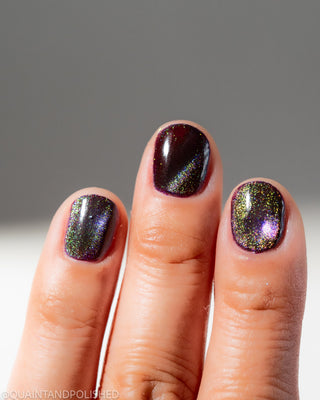 Image provided for Bee's Knees by a paid swatcher featuring the nail polish " Godstouched "