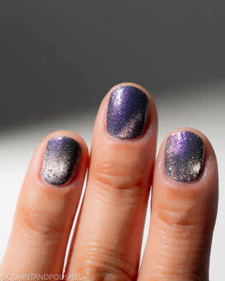 Image provided for Bee's Knees by a paid swatcher featuring the nail polish " True Power Lies in the Shadows "
