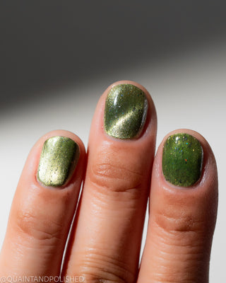 Image provided for Bee's Knees by a paid swatcher featuring the nail polish " Coercer "