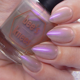 Image provided for Bee's Knees by a paid swatcher featuring the nail polish " Ghost Walker "