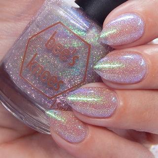 Image provided for Bee's Knees by a paid swatcher featuring the nail polish " Overgrown Mosquito "